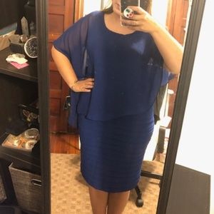 Adrianna Papell Cocktail Chiffon Evening Dress